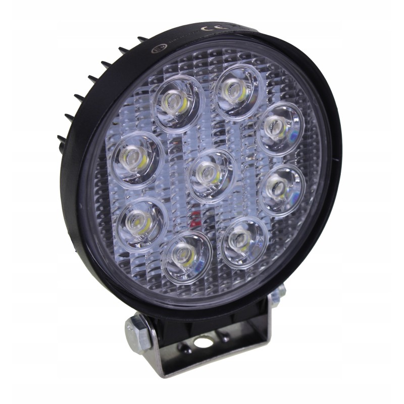 Round LED work lamp 9 LED halogen 12 24v