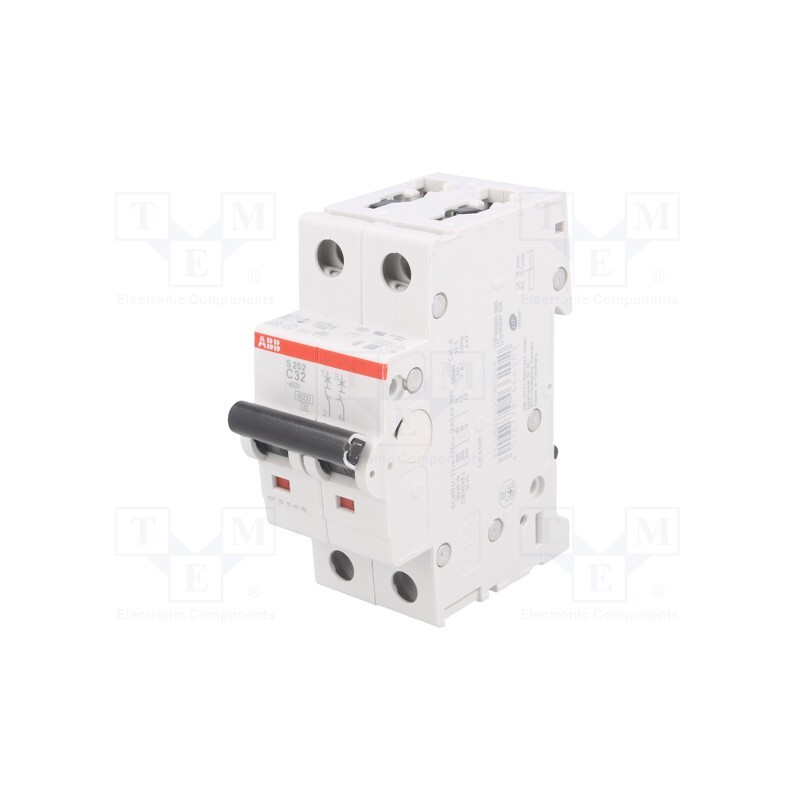 1 pcs x ABB - 2CDS252001R0324 - Circuit breaker, 230/400VAC, Inom: 32A, Poles: 2, Charact: C, 6kA