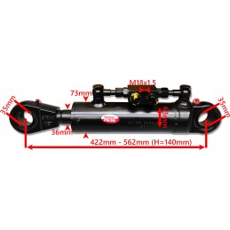 Strong slope bucket cylinder 63x36, stroke 140