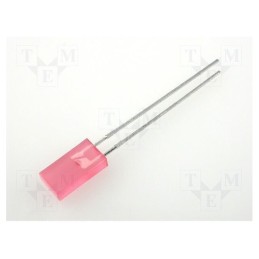 5 pcs x KINGBRIGHT ELECTRONIC - L-383HDT - LED, rectangular, 5x2.5mm, red, 0.5÷1mcd, 110°, Front: flat, 20mA