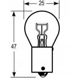 P21w 12v 21w vapormatic bulb