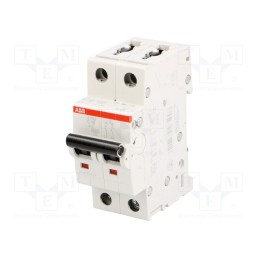 1 pcs x ABB - 2CDS252001R0164 - Circuit breaker, 230/400VAC, Inom: 16A, Poles: 2, Charact: C, 6kA