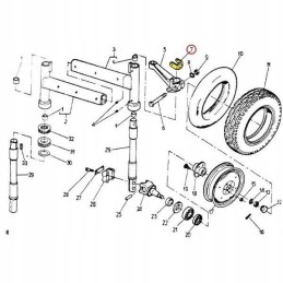 Front fender mounting bracket for c 360 c