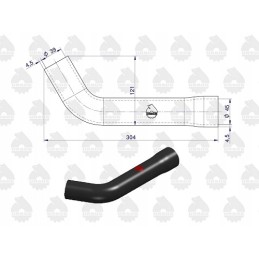 Upper radiator hose C 385 6cyl original Ursus
