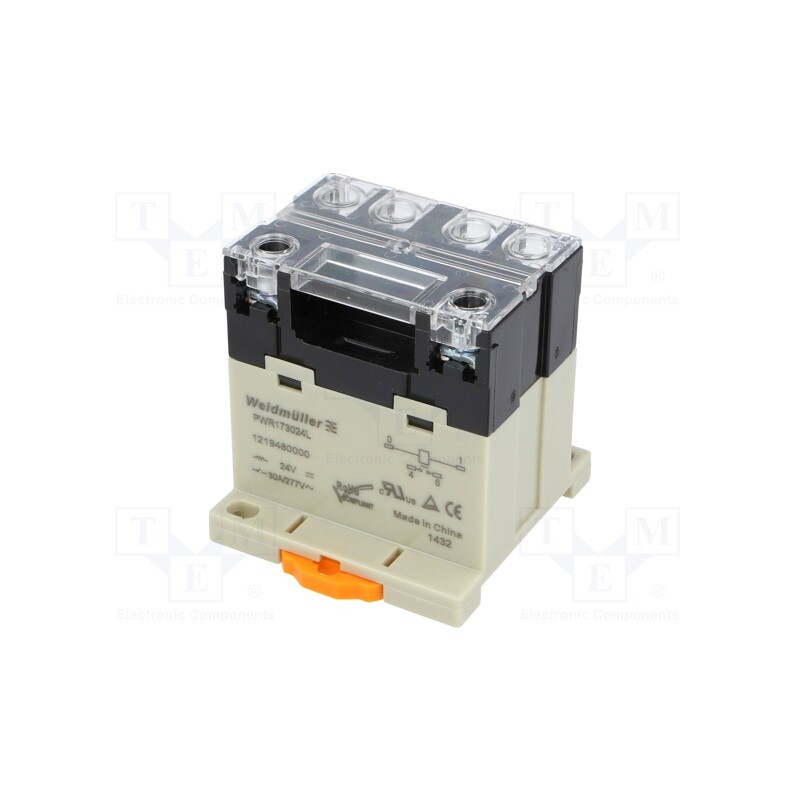 1 pcs x WEIDMu00dcLLER - 1219480000 - Relay: electromagnetic, SPST-NO, 24VDC, Icontacts max: 30A, 1.9W
