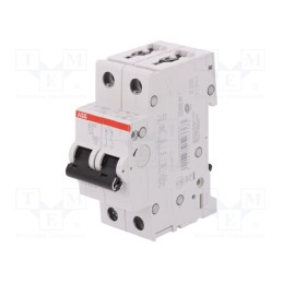 1 pcs x ABB - 2CDS252001R0014 - Circuit breaker, 230/400VAC, Inom: 1A, Poles: 2, Charact: C, 6kA