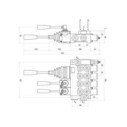Distributor hydr 4s 40l 4xa1 joy badestnost