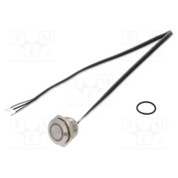 1 pcs x ONPOW - MTA16F-10E/Y/W/24V/S - Switch: vandal resistant, Pos: 2, SPST-NO, 50mA/24VDC, IP65, white