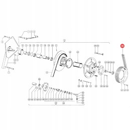 Assembly belt claas 609822 0 gates 1424273