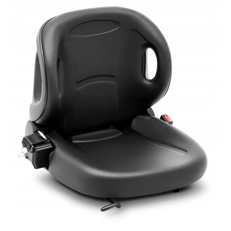 Adjustable seat for tractor mower