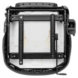 Adjustable seat for tractor mower