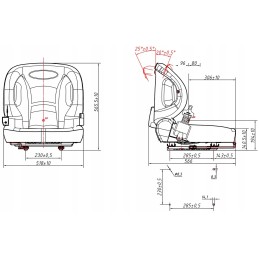 Adjustable seat for tractor mower