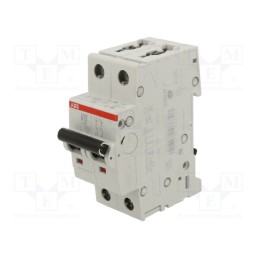 1 pcs x ABB - 2CDS252001R0135 - Circuit breaker, 230/400VAC, Inom: 13A, Poles: 2, Charact: B, 6kA