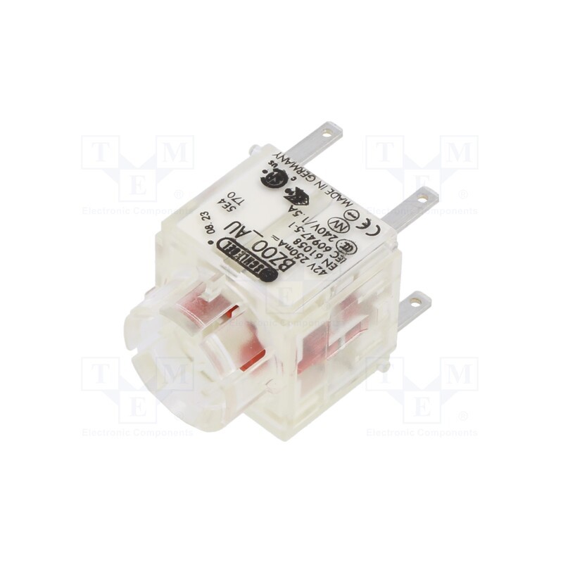 1 pcs x SCHLEGEL - BZOO_AU - Contact block, -30÷70°C, IP00, Contacts: NC x2, 3mm