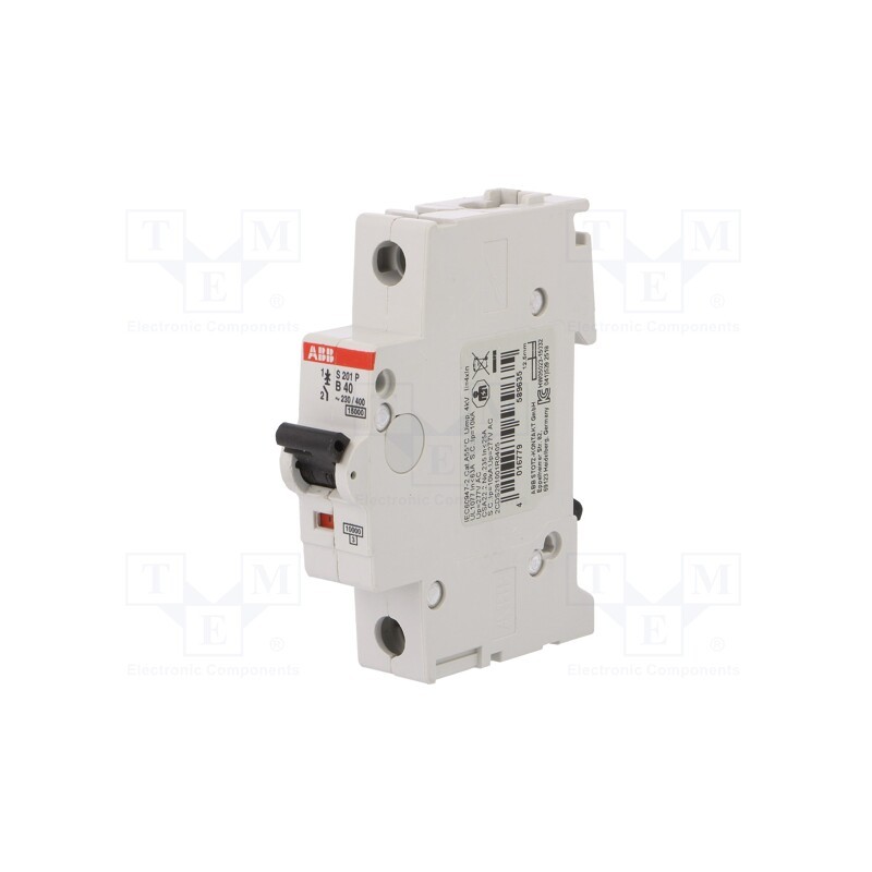 1 pcs x ABB - 2CDS281001R0405 - Circuit breaker, 230/400VAC, Inom: 40A, Poles: 1, Charact: B, 10kA