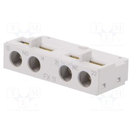 1 pcs x LS ELECTRIC - MMS-FX 1A1B - Auxiliary contacts, NO + NC, front, Leads: screw terminals