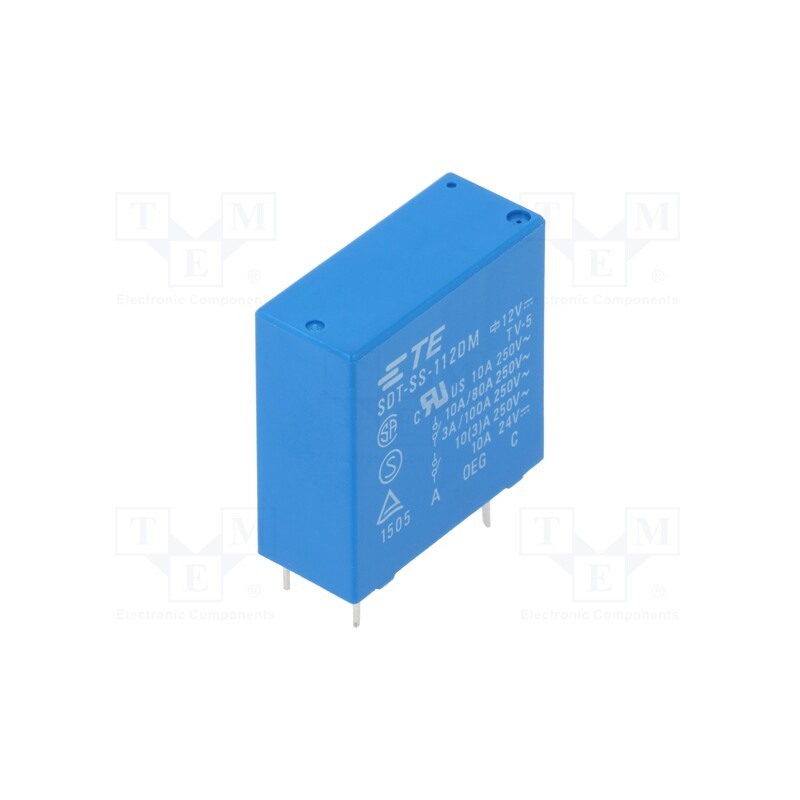 1 pcs x TE Connectivity - 1-1419126-8 - Relay: electromagnetic, SPST-NO, Ucoil: 12VDC, 10A, 10A/250VAC