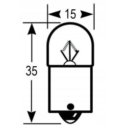 R5w 12v 5w vapormatic bulb