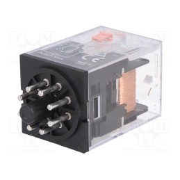 1 pcs x OMRON - MKS2P AC110 - Relay: electromagnetic, DPDT, Ucoil: 110VAC, Icontacts max: 10A