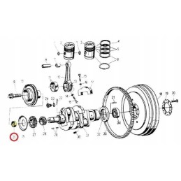 Crankshaft pulley bushing c 330
