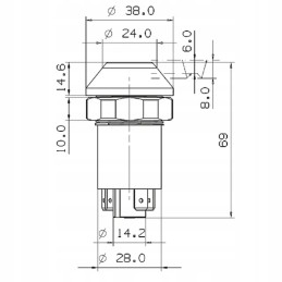 Fendt parking light switch 01177164