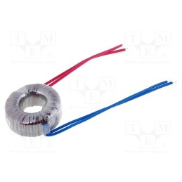 1 pcs x INDEL - TST 20/007 - Transformer: toroidal, 20VA, 230VAC, 17V, 1.17A, Leads: cables, IP00