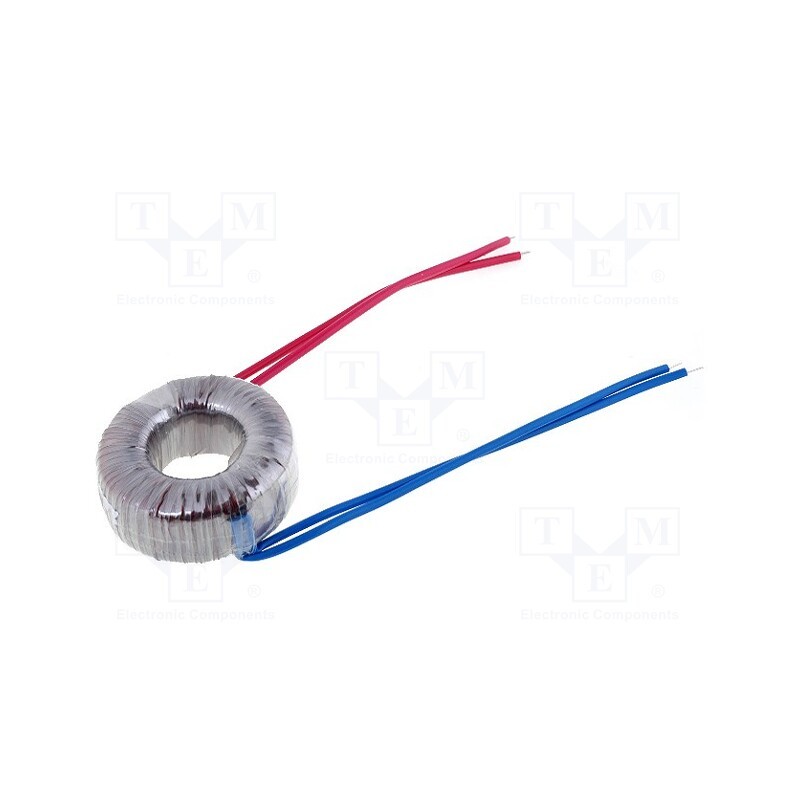 1 pcs x INDEL - TST 20/007 - Transformer: toroidal, 20VA, 230VAC, 17V, 1.17A, Leads: cables, IP00