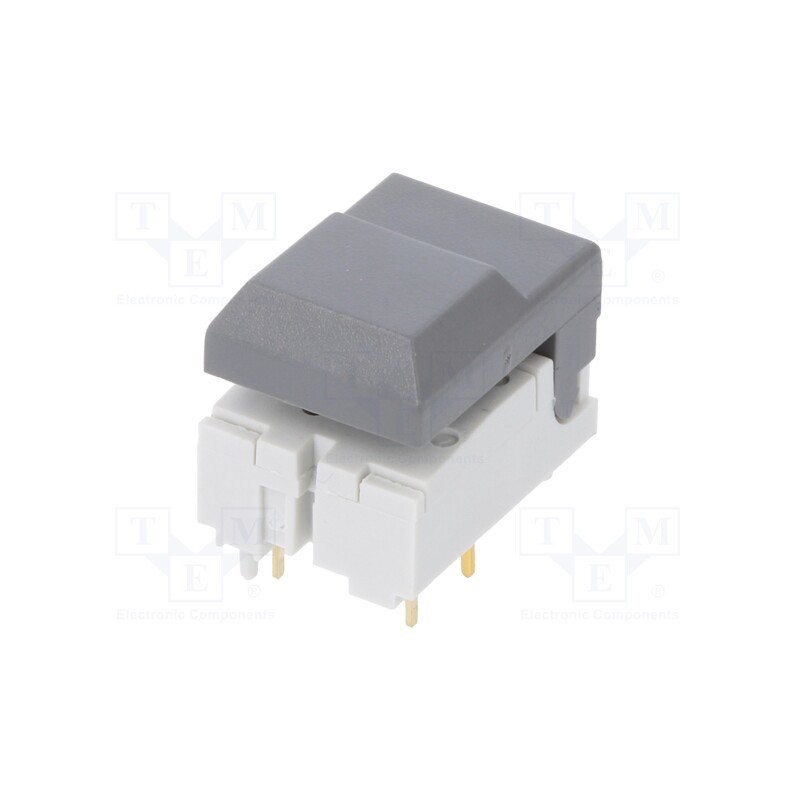 1 pcs x C&K - SER GY AU OA - Switch: keypad, Pos: 2, SPDT, 0.01A/24VDC, grey, Leads: for PCB