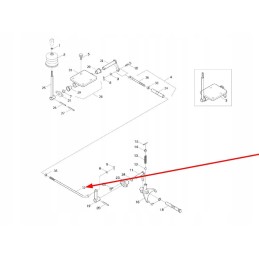 Ts04413010005 PTO lever cable rod
