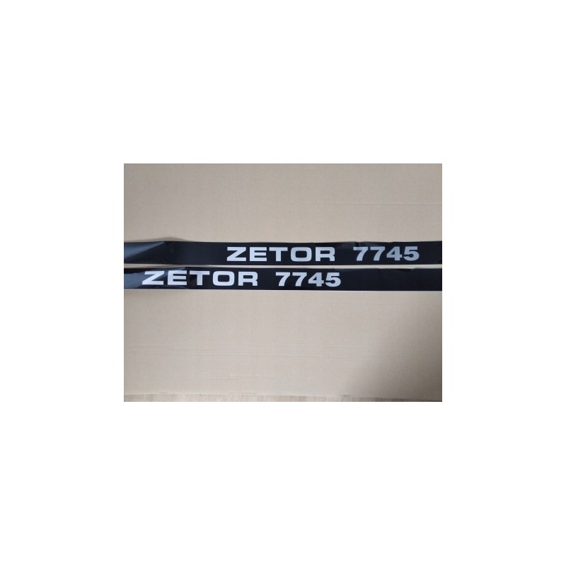 Zetor 7745 hood sticker set