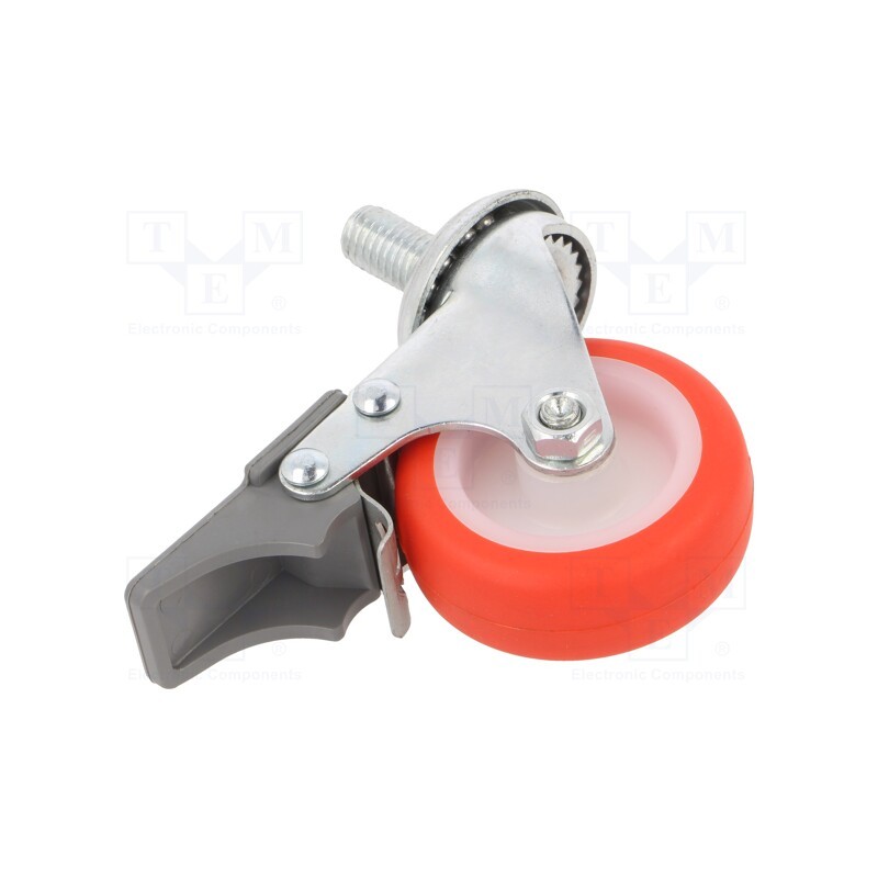 1 pcs x ELESA+GANTER - 451968 - Transport wheel, Ø: 50mm, W: 18mm, H: 66mm, torsional with lock