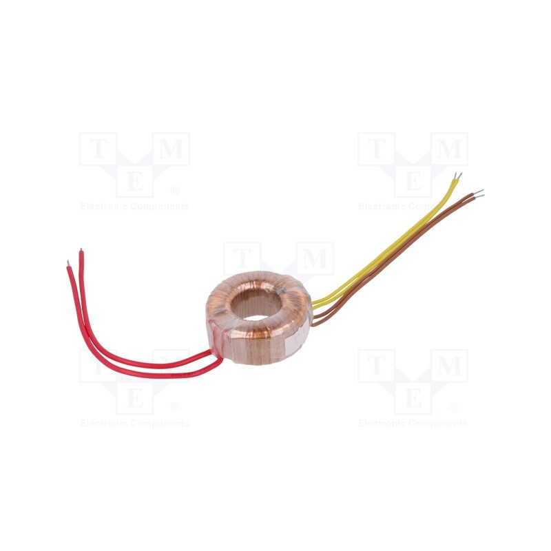 1 pcs x INDEL - TST 10/020 - Transformer: toroidal, 10VA, 230VAC, 24V, 24V, 0.21A, 0.21A, Ø: 57mm