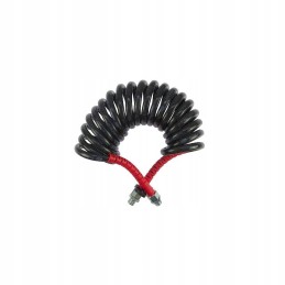 Spiral connection cable, red polyaly sheath