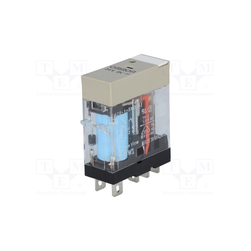 1 pcs x OMRON - G2R-1-SND 24VDC (S) - Relay: electromagnetic, SPDT, Ucoil: 24VDC, Icontacts max: 10A
