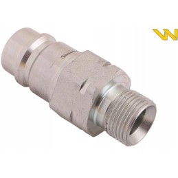 Hydraulic quick connector plug with eliminator c