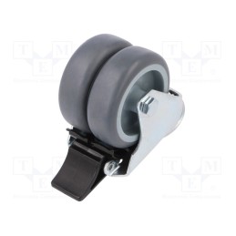 1 pcs x RADER - KMDA-TPA 75S-HC - Transport wheel, Ø: 75mm, W: 50mm, H: 100mm, twin wheels, 100kg, TPA