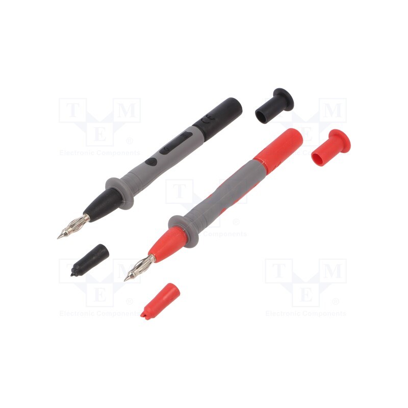 1 pcs x CHAUVIN ARNOUX - P01295458Z - Probe tip, 15A, red and black, Socket size: 4mm