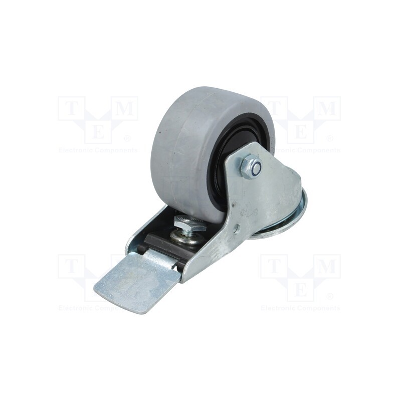 1 pcs x RADER - KJE-POGES 80K1-HC - Transport wheel, Ø: 80mm, W: 36mm, H: 105mm, torsional with lock