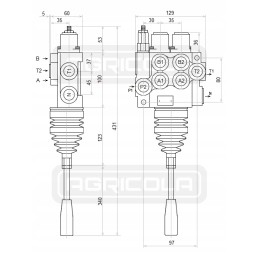 Distributor hydr 2s 40l a1a1 joy 1p badestnost
