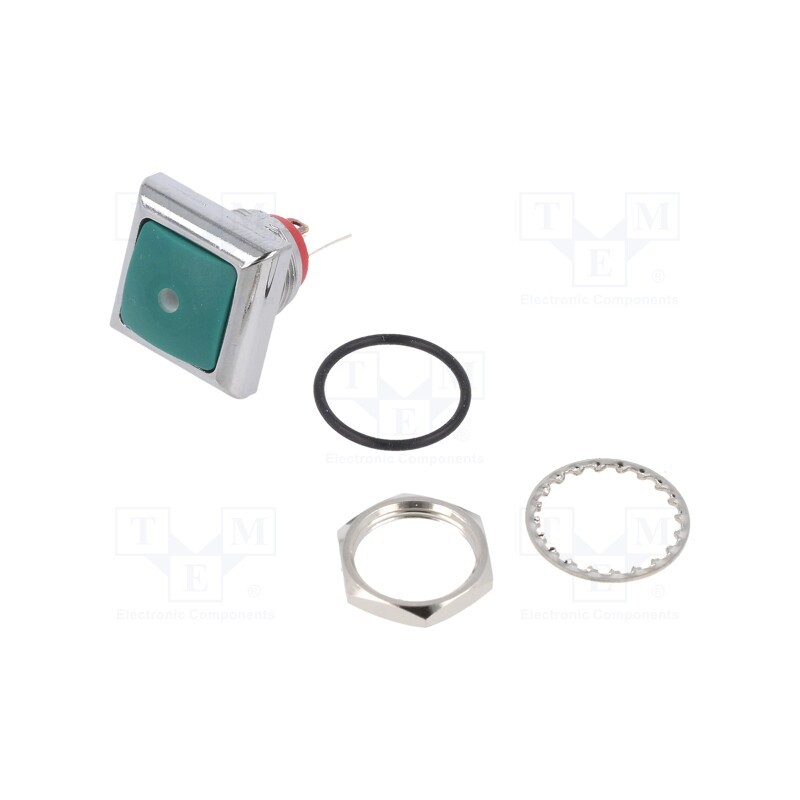 1 pcs x KNITTER-SWITCH - DPWL 1 CG D1A-GR - Switch: push-button, Pos: 2, SPST-NO, 0.5A/48VAC, 0.2A/50VDC, IP67