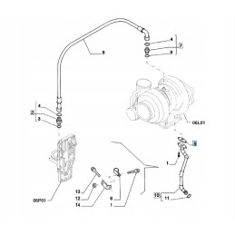 New Holland turbine lubrication seal 4899467