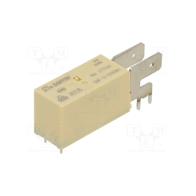 1 pcs x SANYOU - SMF-S-124DBH - Relay: electromagnetic, SPDT, Ucoil: 24VDC, Icontacts max: 16A