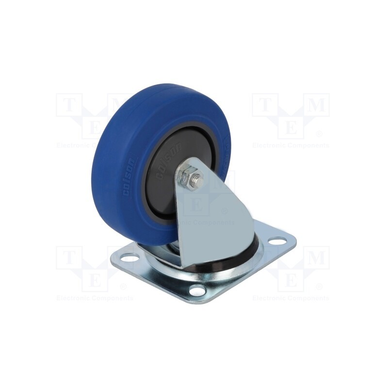 1 pcs x COLSON - JPPR 1001 5100 - Transport wheel, Ø: 100mm, W: 32mm, H: 128mm, torsional, 150kg