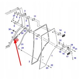 117810030101 door gas actuator cover