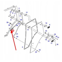 117810030101 door gas actuator cover