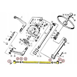 Steering rack complete with c 330 heads