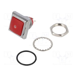 1 pcs x KNITTER-SWITCH - DPWL 1 CG D1A-RG - Switch: push-button, Pos: 2, SPST-NO, 0.5A/48VAC, 0.2A/50VDC, IP67