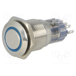 1 pcs x ONPOW - LAS2-GQF-11E/B12V/S-P - Switch: vandal resistant, Pos: 2, SPDT, 0.5A/220VAC, 1A/24VDC, IP65