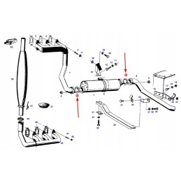 X542208200000 exhaust system gasket