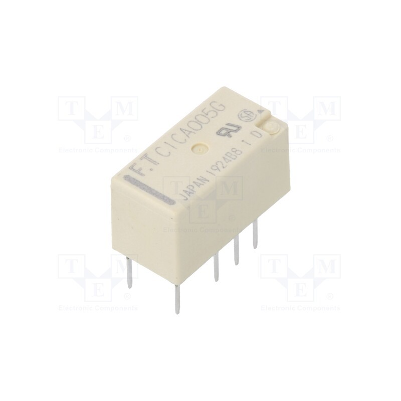 1 pcs x FUJITSU - FTR-C1CA005G - Relay: electromagnetic, DPDT, Ucoil: 5VDC, 2A, 0.3A/125VAC, THT